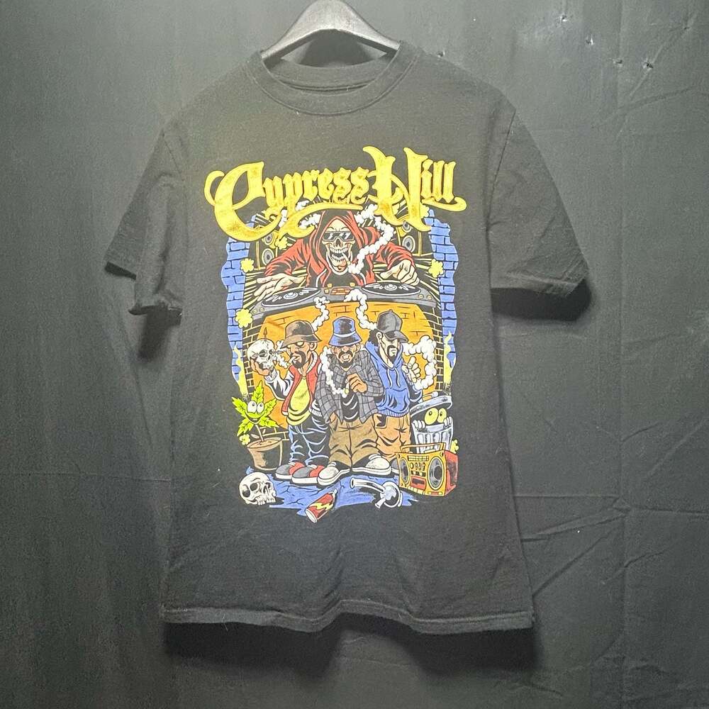 Cypress Hill We Legalized It Tour 2024 Black Graphic T-Shirt Size M
